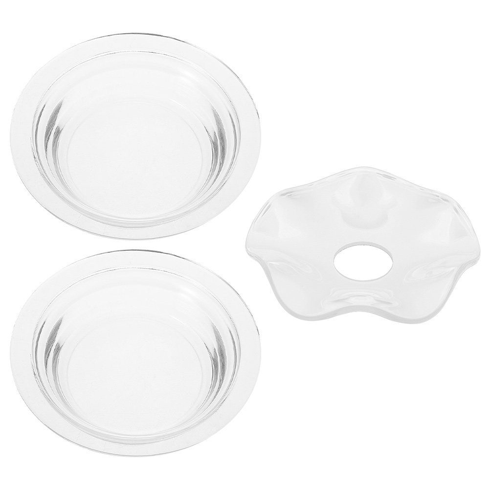 Aromatherapy Diffuser - Glass Aromatherapy Dish 3 Pack Wavy