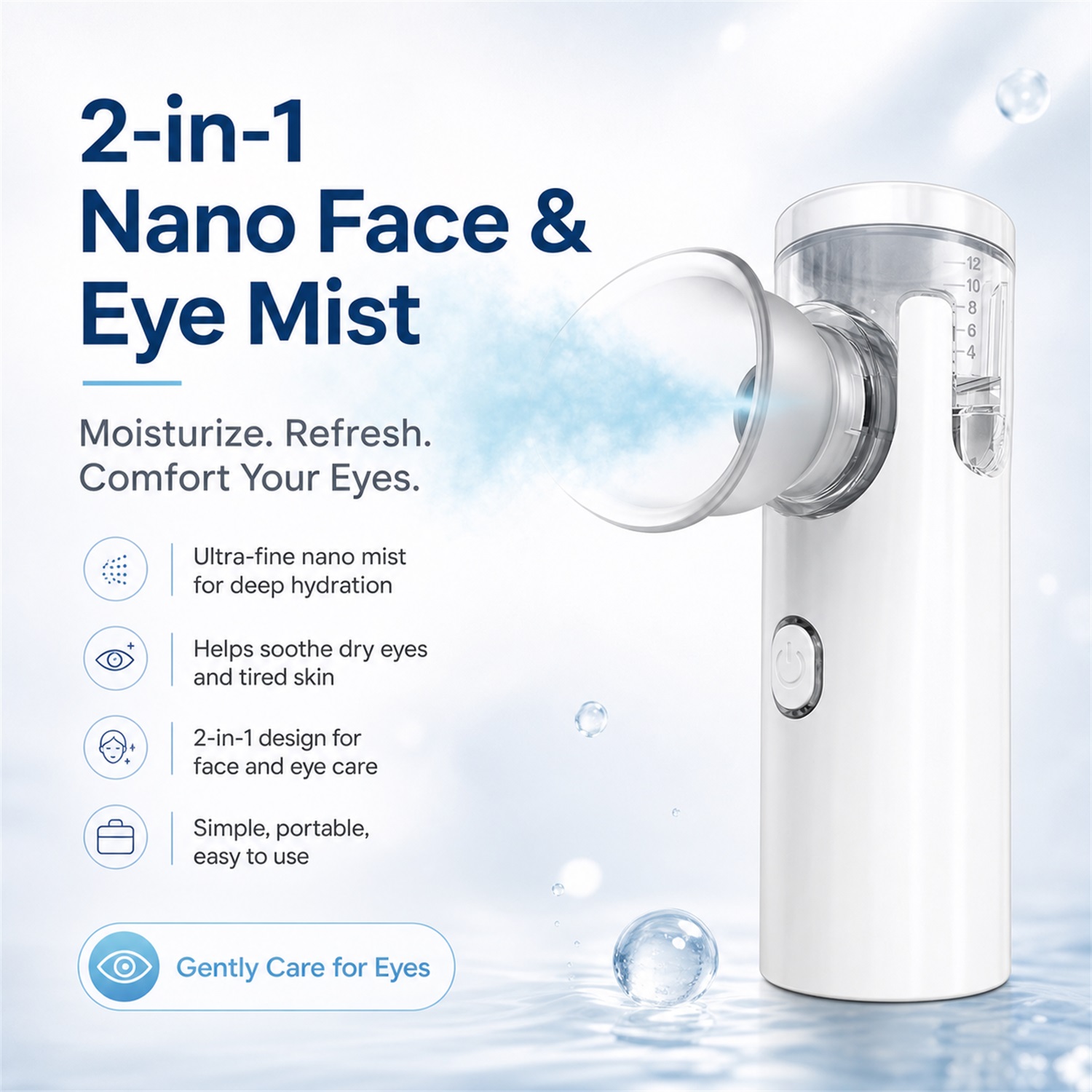 Face Steamer - Nano Spray Eye Massage Instrument Facial