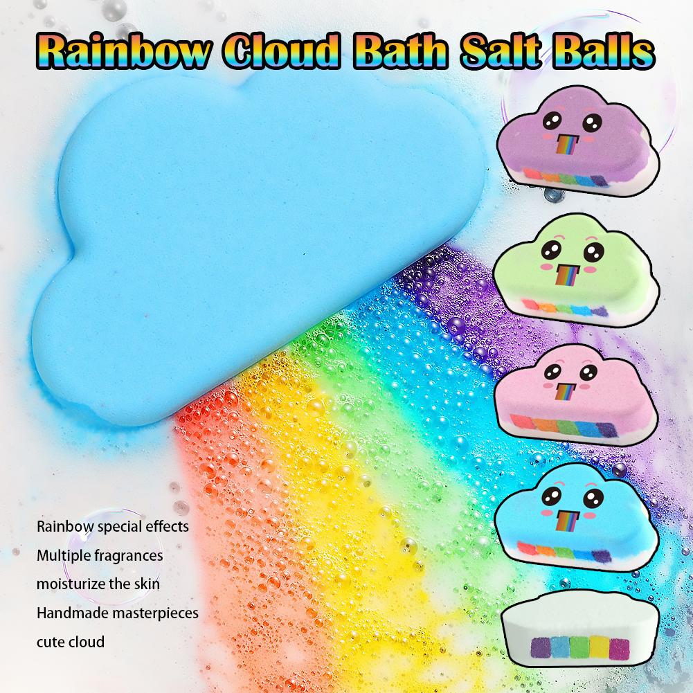 Bath Salts - Rainbow Cloud Bath Ball for Kids