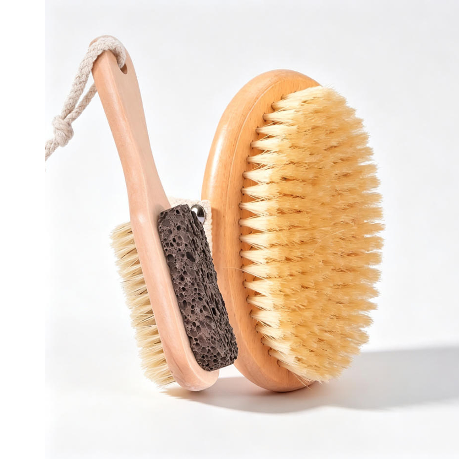 Body Brush - 2Pcs Dry Brushing Body Brush and