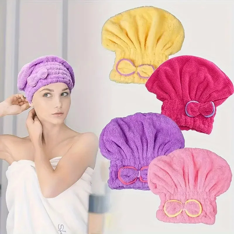 Quick Drying Hair Cap Women Bo - Spa Towel 评论和价格