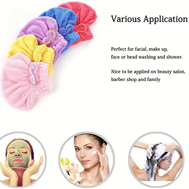Quick Drying Hair Cap Women Bo - Spa Towel 评论和价格