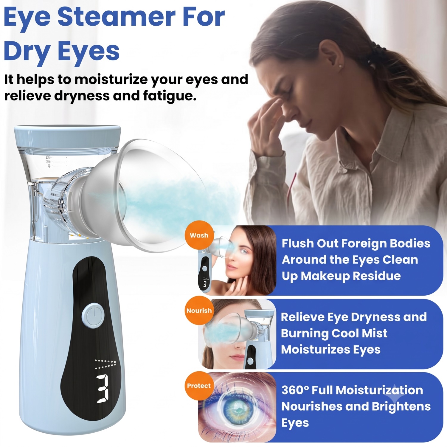 Eye Nano Humidifier Nebulizer  - Face Steamer 评论和价格