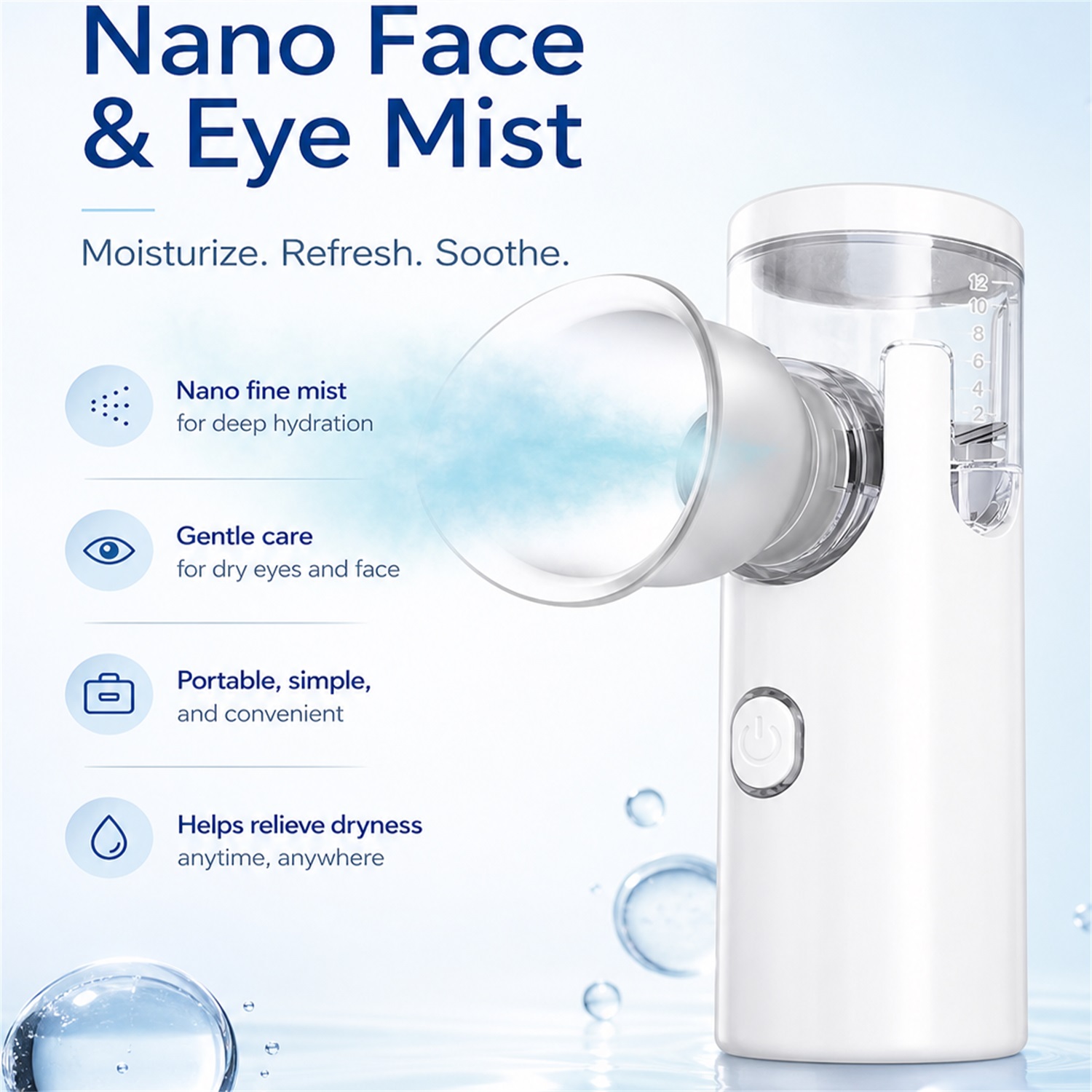 Eye Nano Humidifier Nebulizer  - Face Steamer 评论和价格