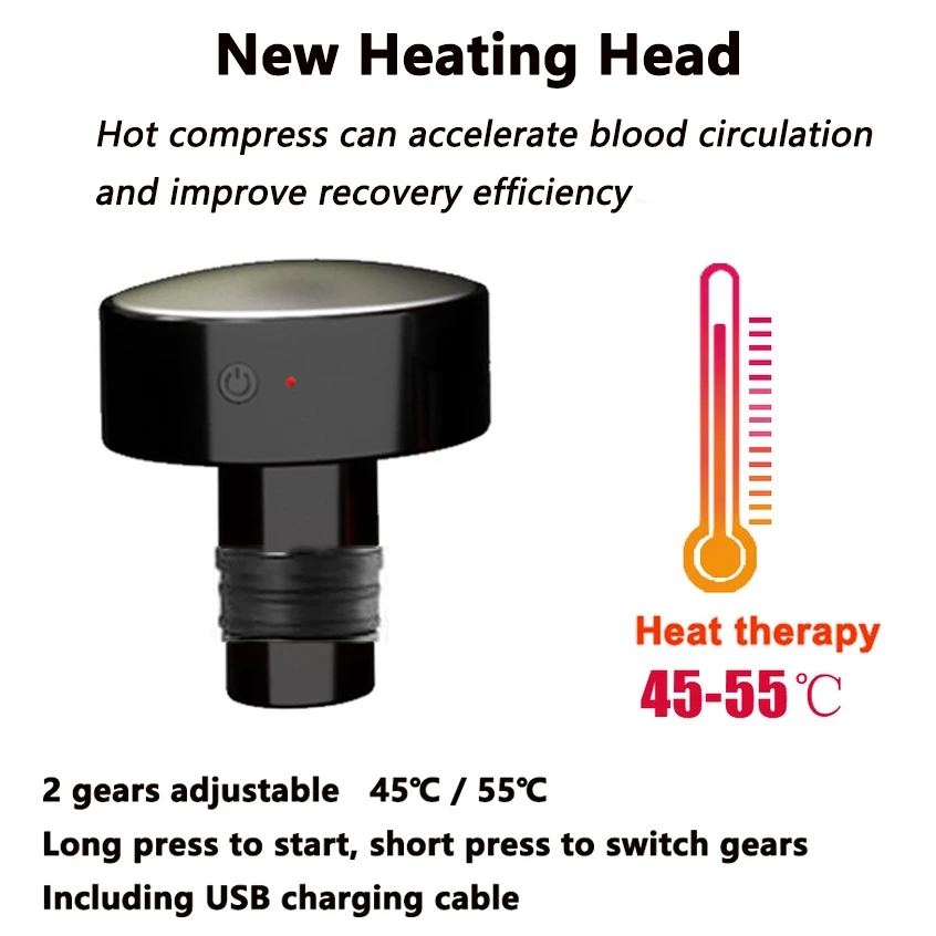 New Heat Fascia Gun Massage He - Massage Gun 评论和价格
