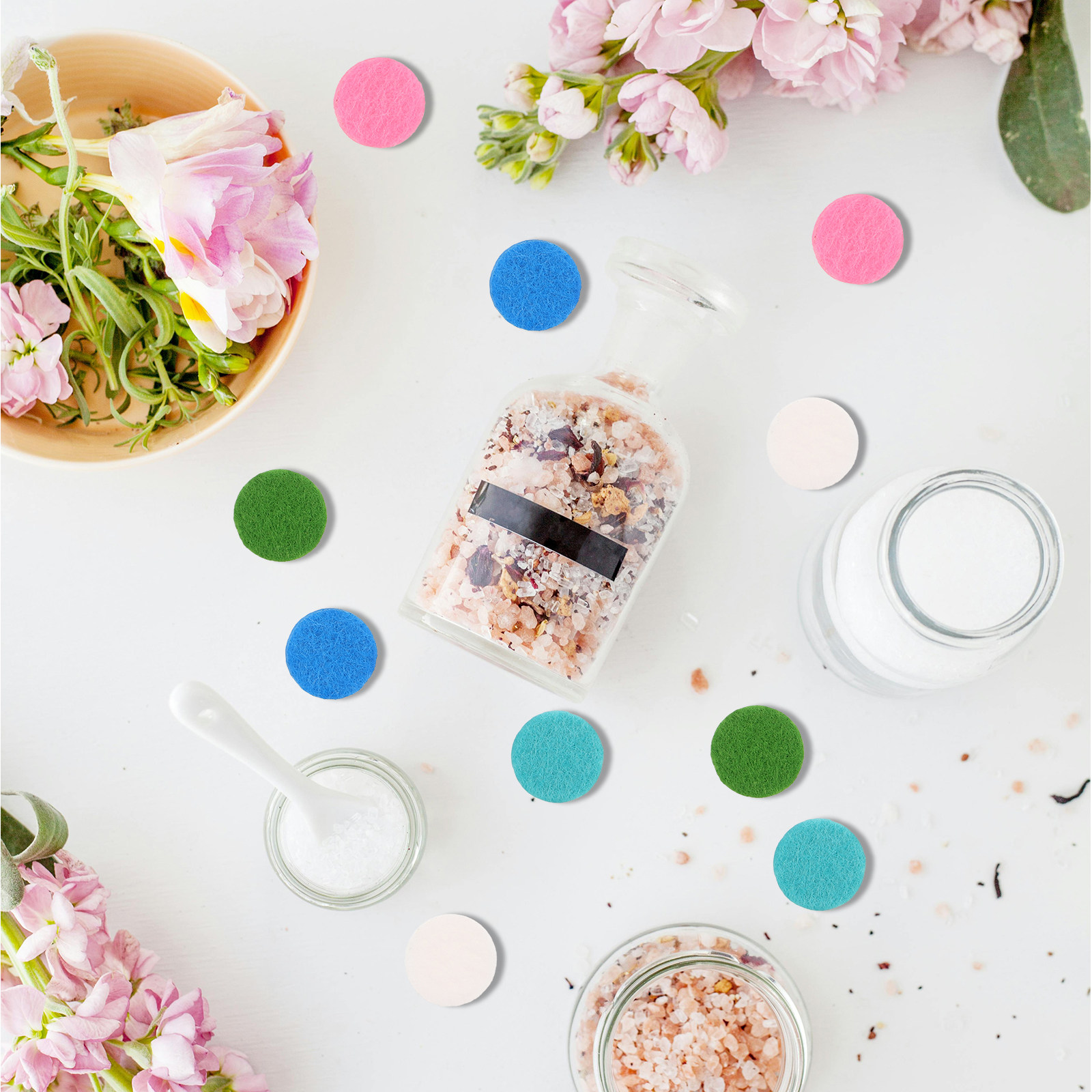 50Pcs Round Fragrance Pads Cot - Aromatherapy Diffuser 评论和价格