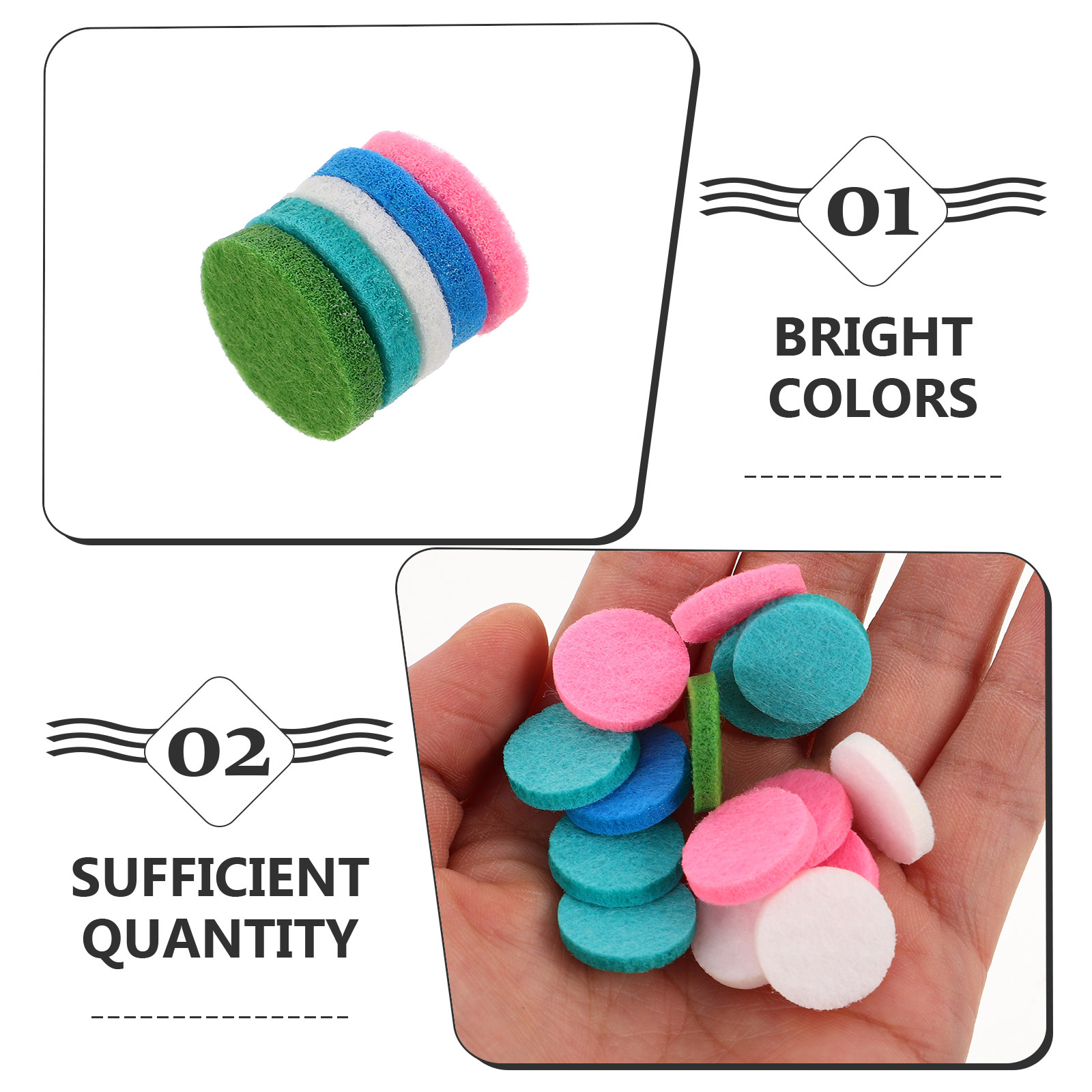 50Pcs Round Fragrance Pads Cot - Aromatherapy Diffuser 评论和价格