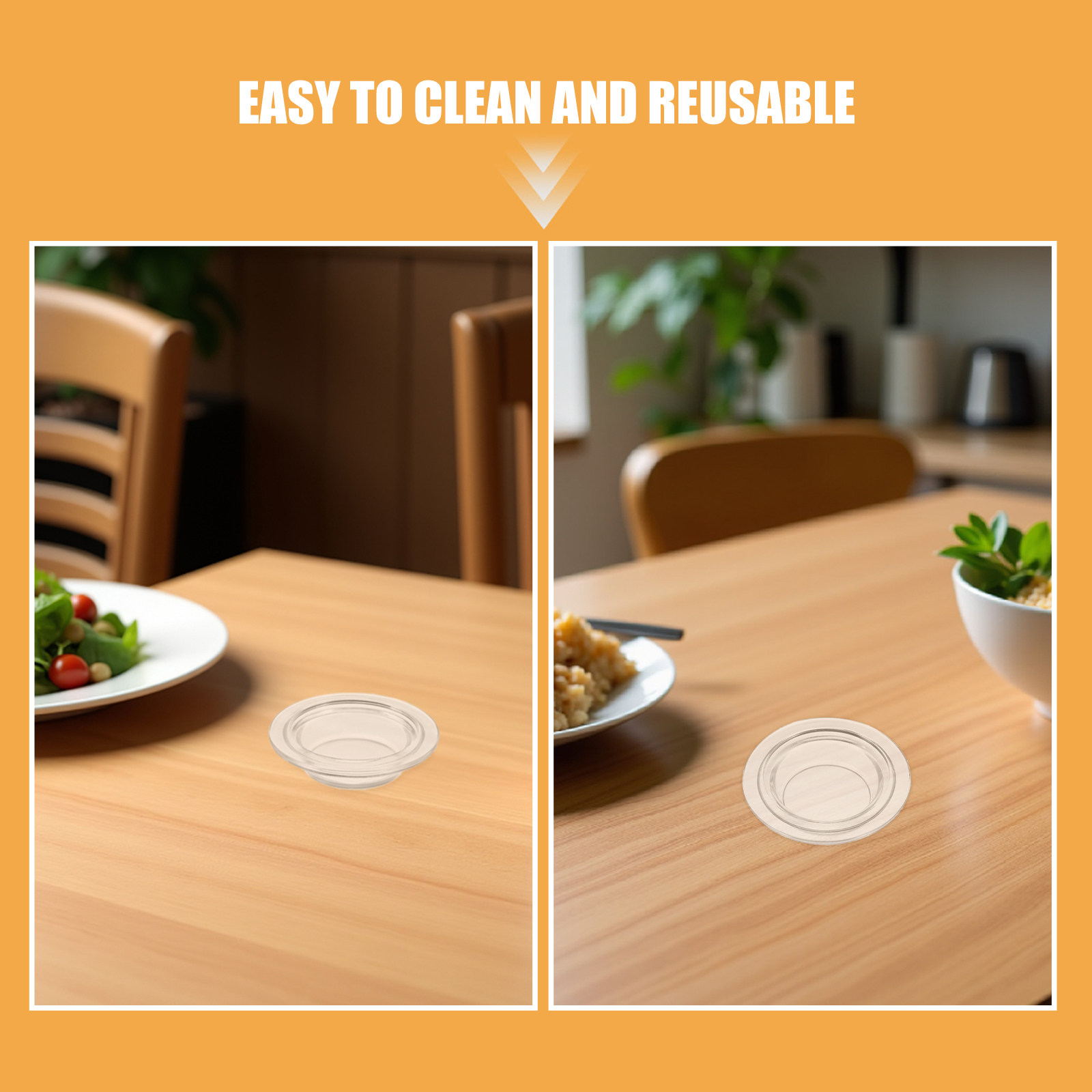 2Pcs Transparent Round Glass W - Wax Warmer 评论和价格