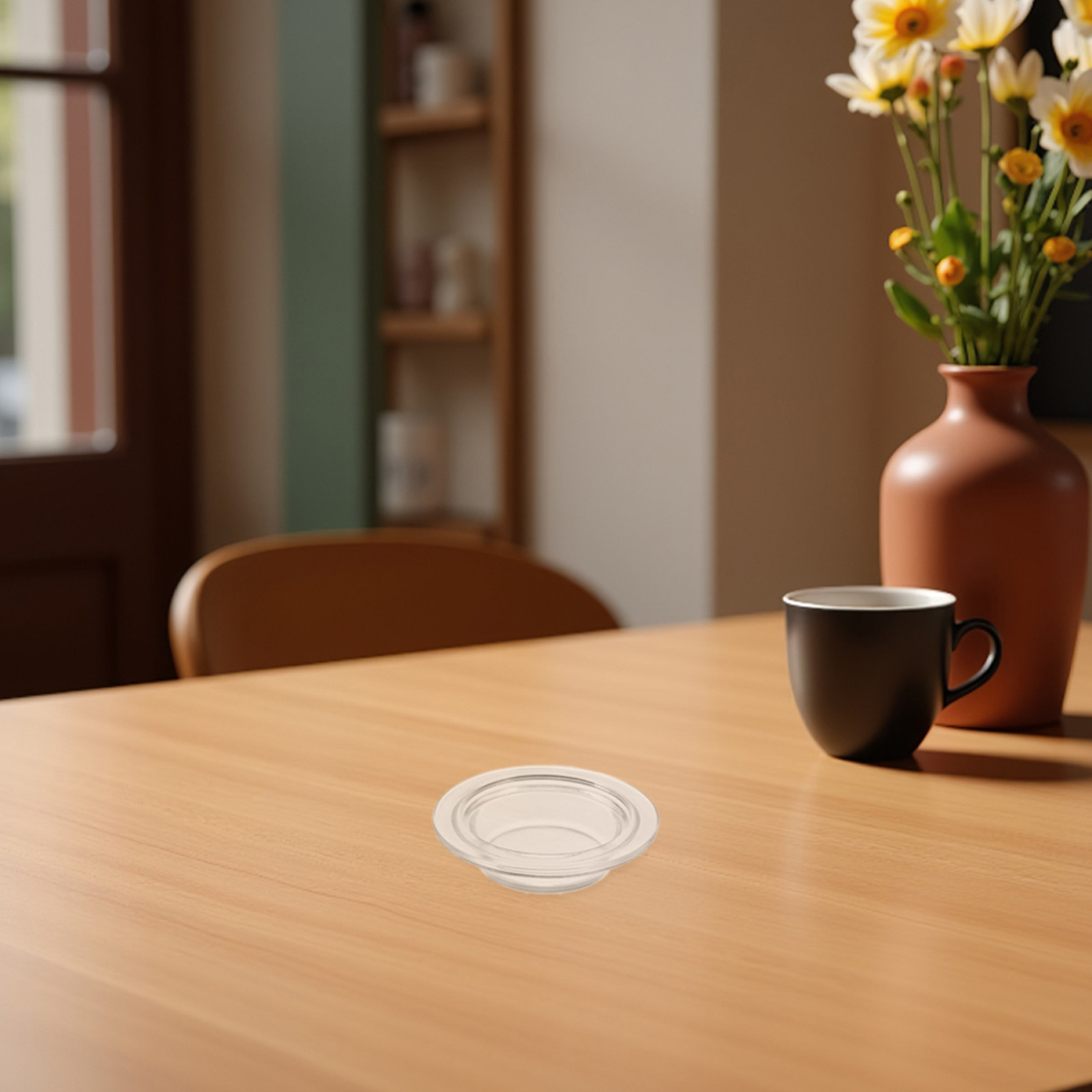 2Pcs Transparent Round Glass W - Wax Warmer 评论和价格