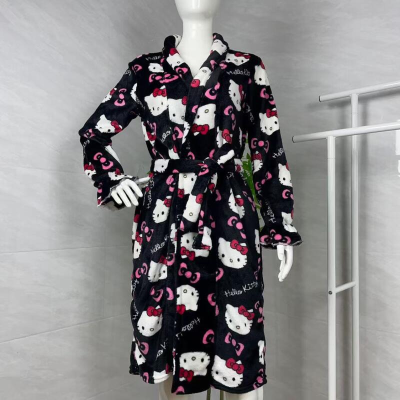 Nightgown Hello Kitty New Autu - Bathrobe 评论和价格