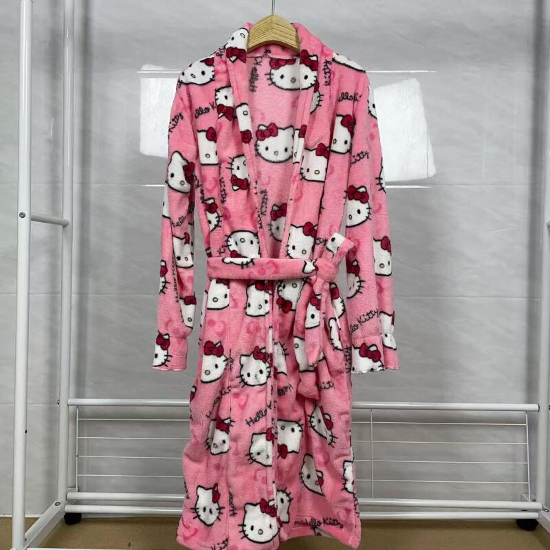 Nightgown Hello Kitty New Autu - Bathrobe 评论和价格