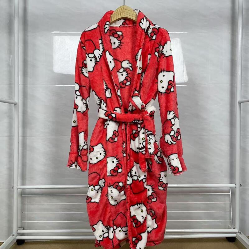 Nightgown Hello Kitty New Autu - Bathrobe 评论和价格