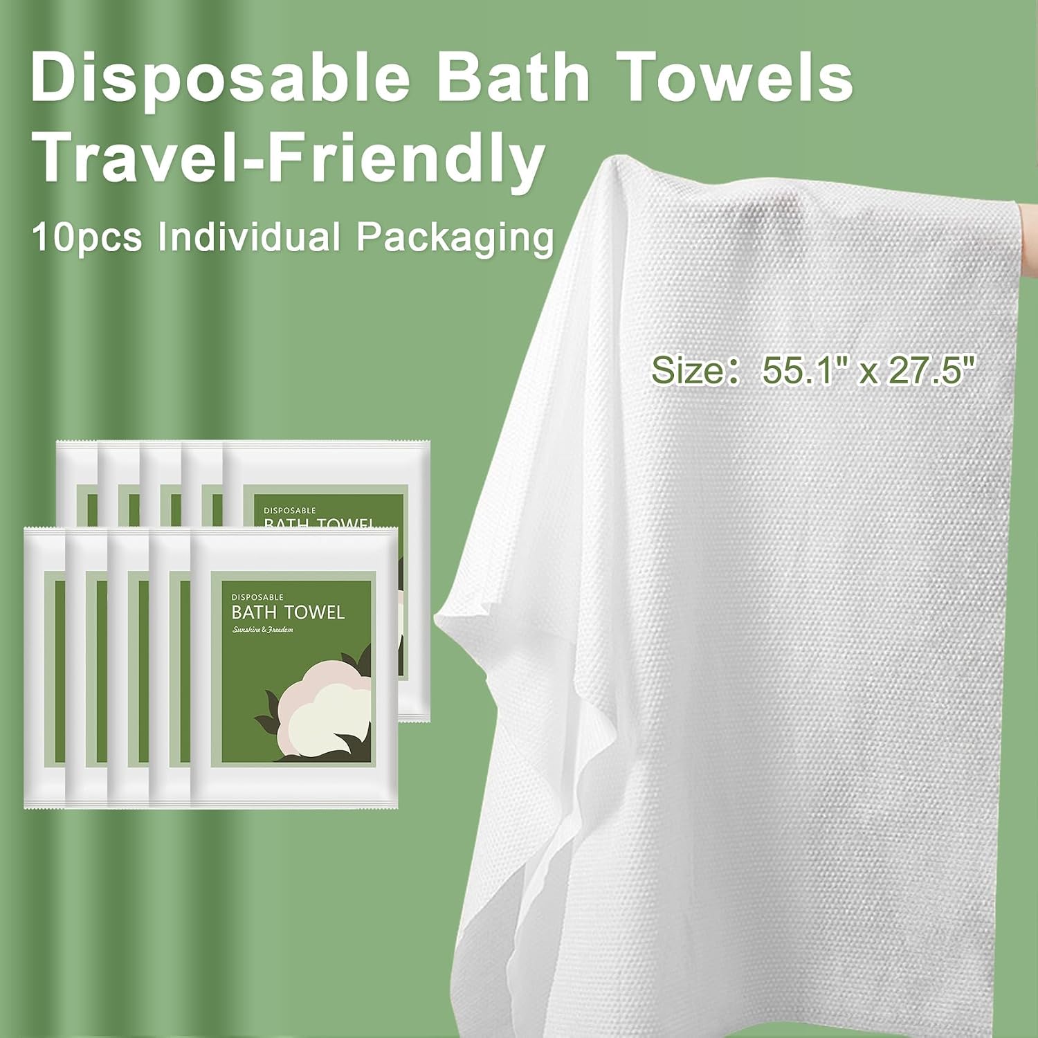 Disposable Bath Towels 10Pcs 5 - Spa Towel 评论和价格