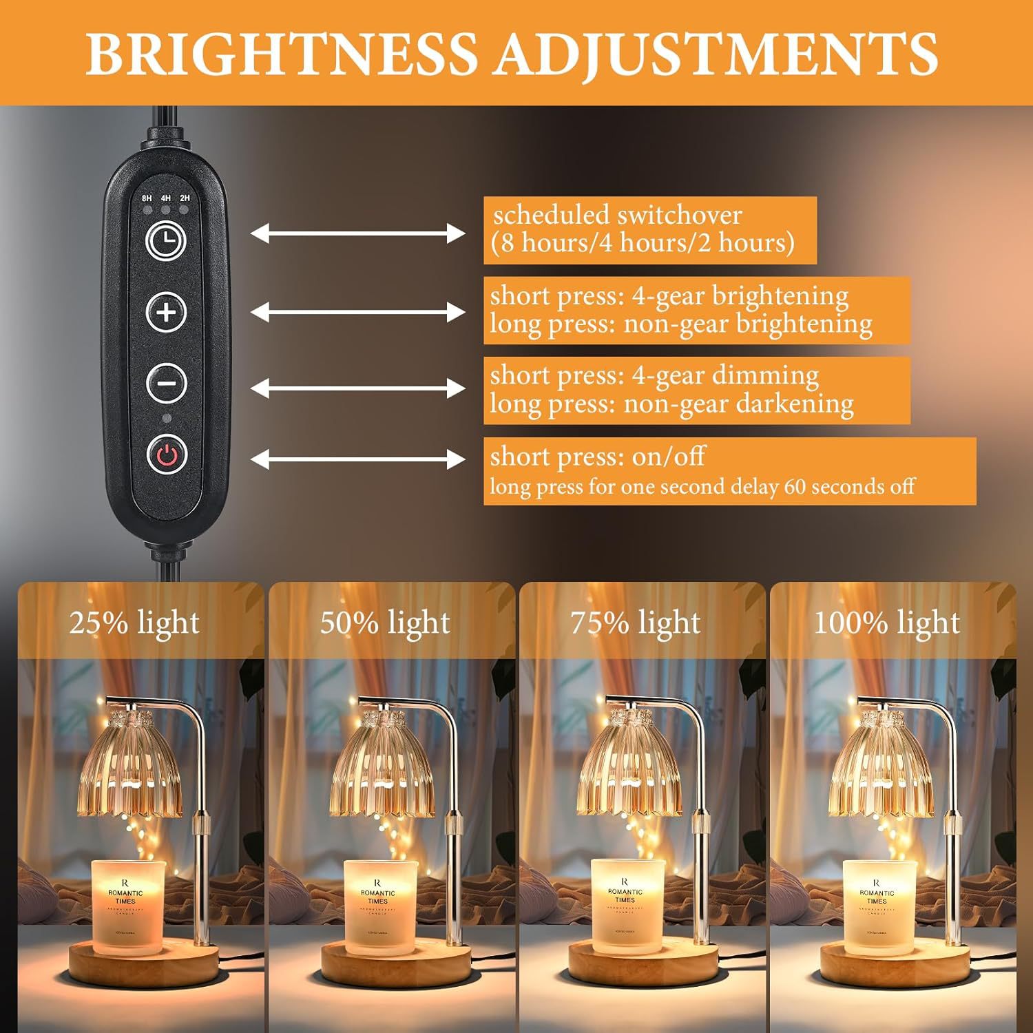 Adjustable Height Aromatherapy - Wax Warmer 评论和价格