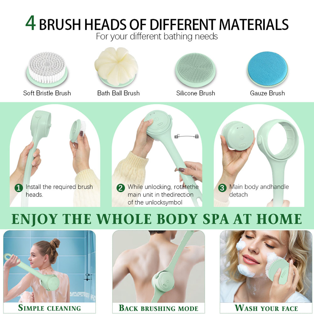 Electric Body Brush Back Scrub - Bath Salts 评论和价格