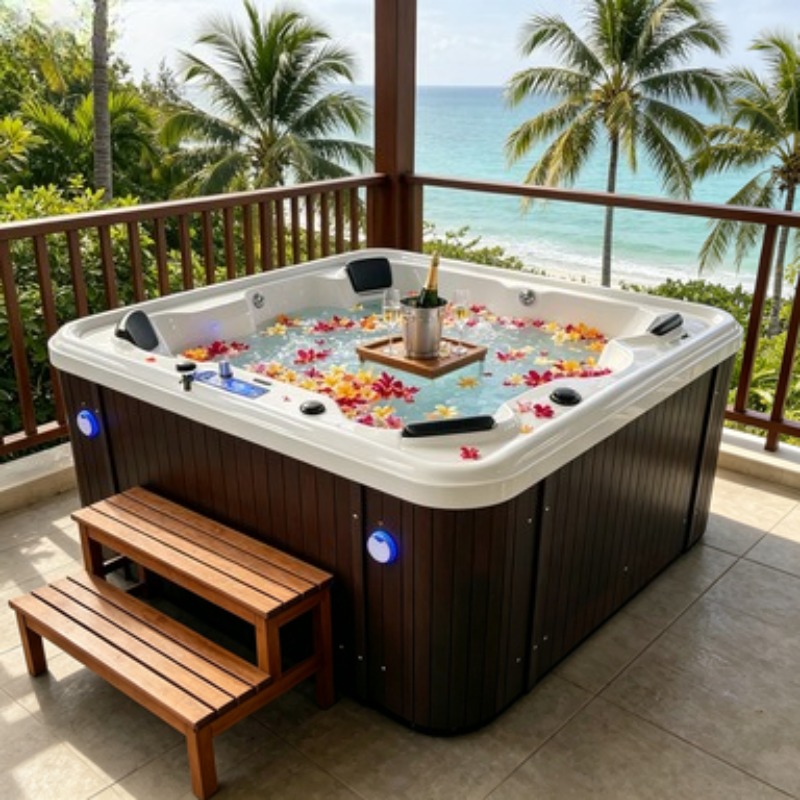 Acrylic Whirlpool Hot Tub Spa  - Hot Tub 评论和价格