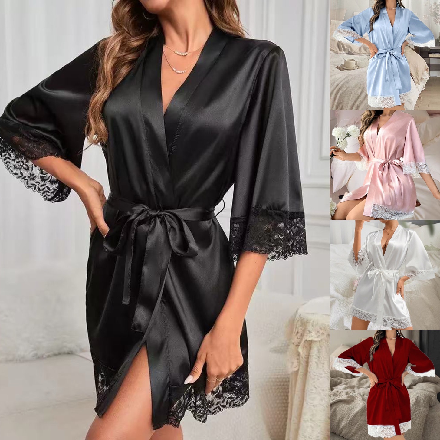 European and American bride ba - Bathrobe 评论和价格