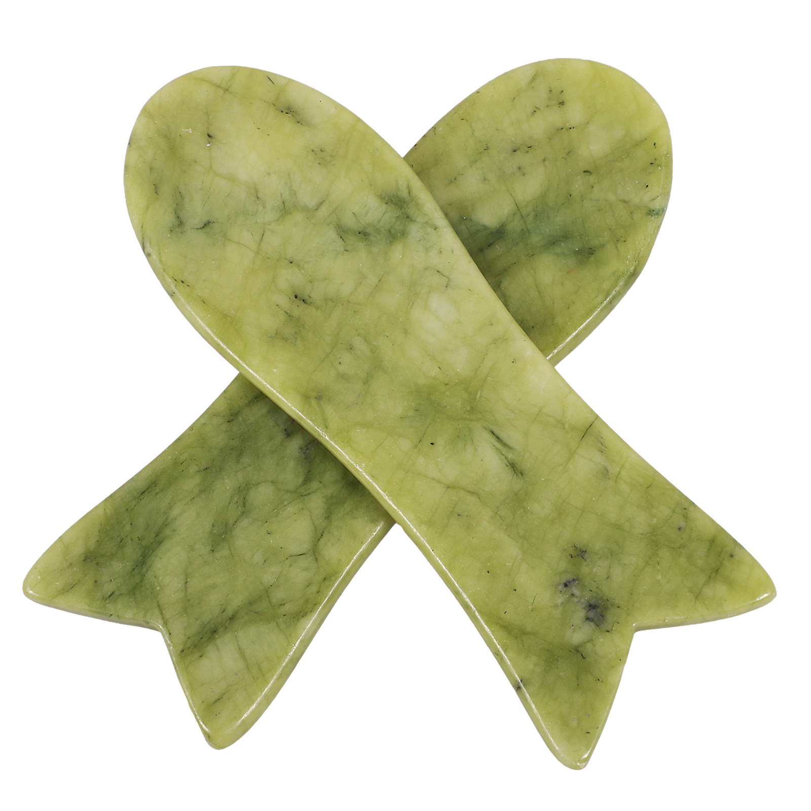 2Pcs Natural Jade Gua Sha Scra - Spa Massager 评论和价格