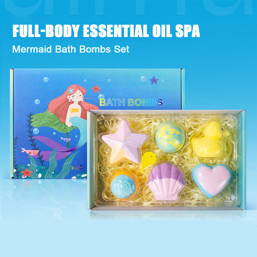 6Pcs Bath Bomb Gift Set for Wo - Bath Salts 评论和价格
