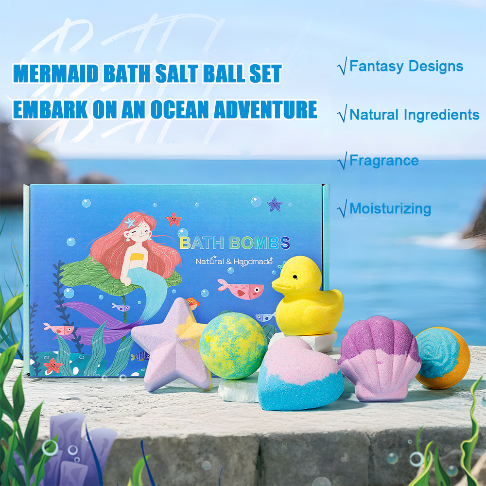 6Pcs Bath Bomb Gift Set for Wo - Bath Salts 评论和价格