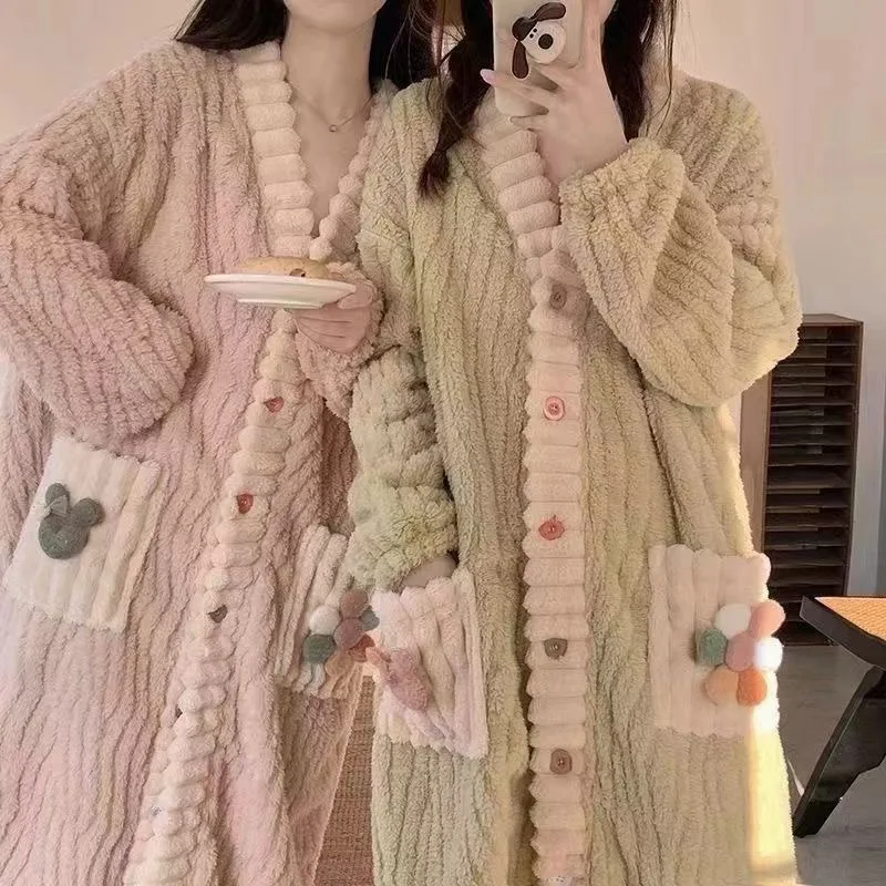 Women's Padded Thickened Warm  - Bathrobe 评论和价格