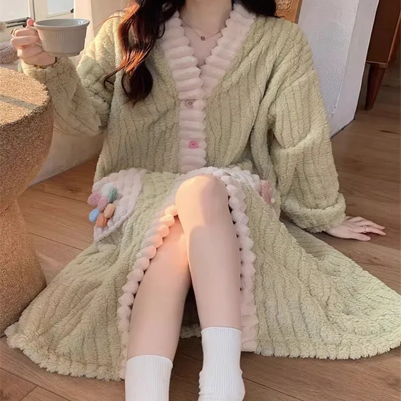 Women's Padded Thickened Warm  - Bathrobe 评论和价格